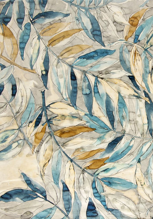 Blue Tangle I Boxed Canvas
