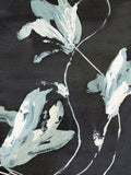 Blue Flower with Chalk Background II on Boxed Canvas