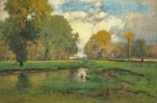 October, George Inness, c. 1882-6 Boxed Canvas