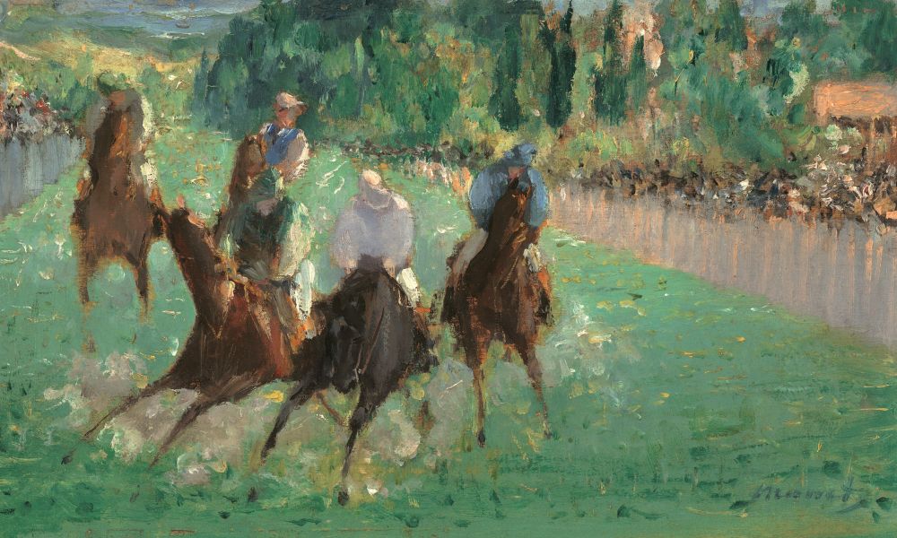 At the Races, Edouard Manet, 1875 Boxed Canvas