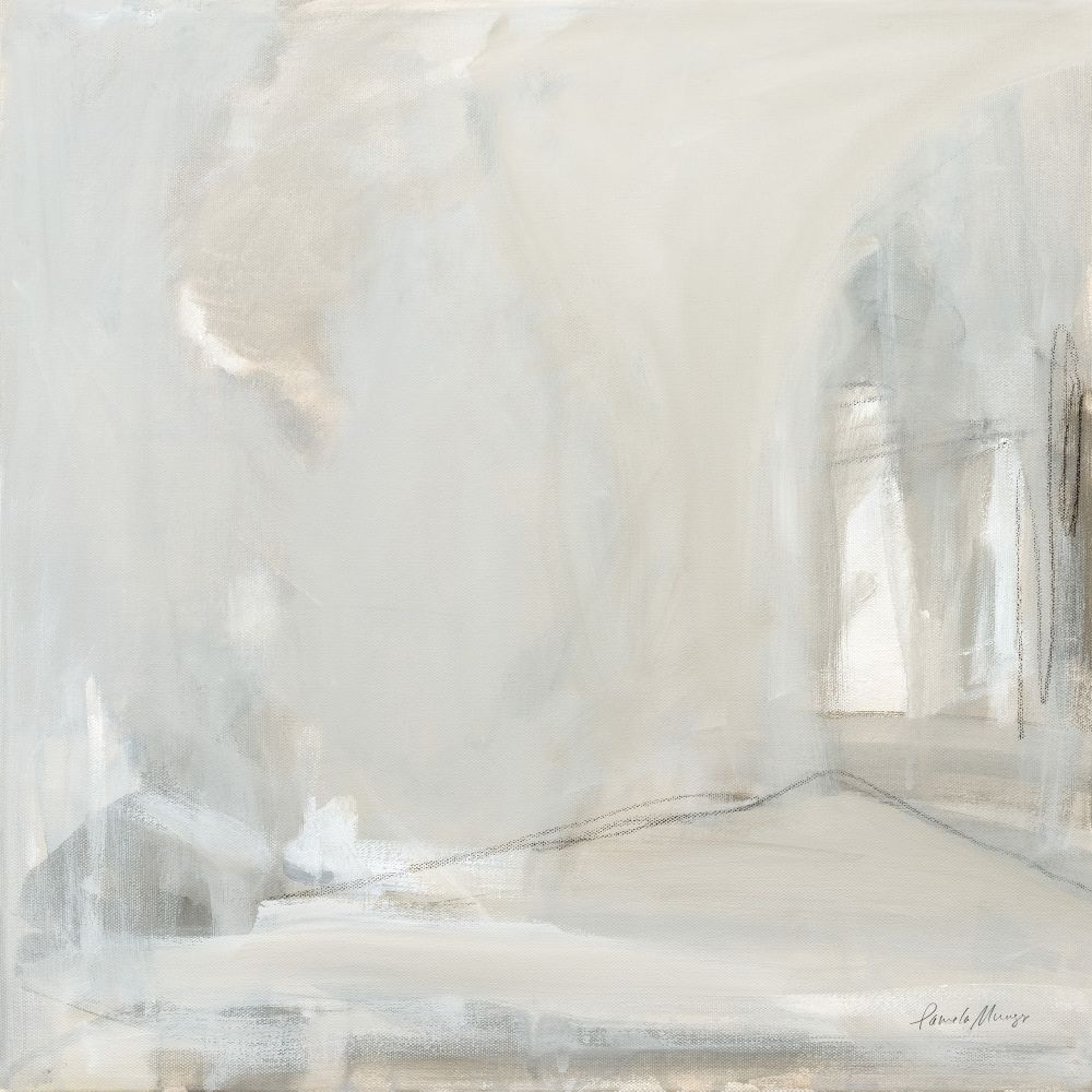 Delicate Gray Boxed Canvas