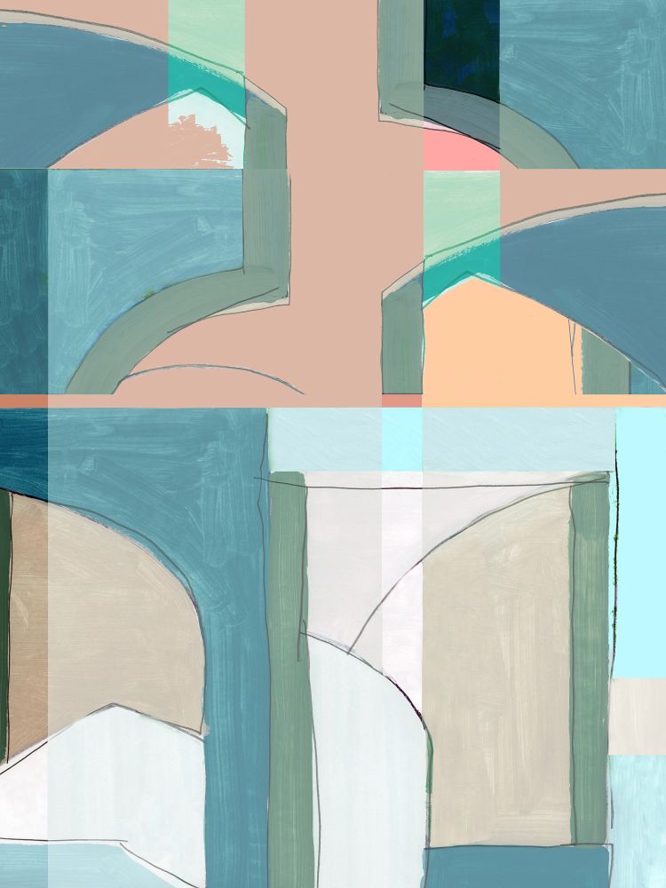 Happy Archway II on Boxed Canvas
