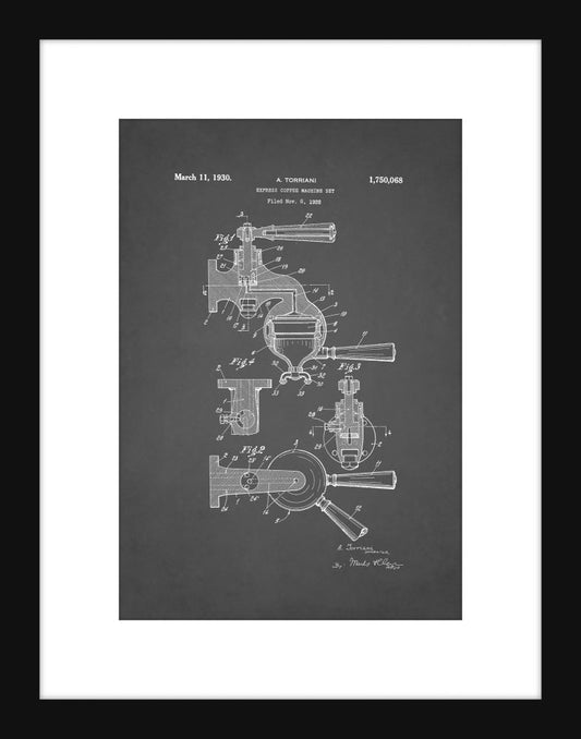 Express Coffee Machine Set Patent - Grey Small