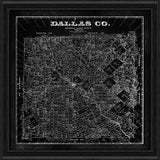 Dallas Texas - 1884 (Black Blueprint)