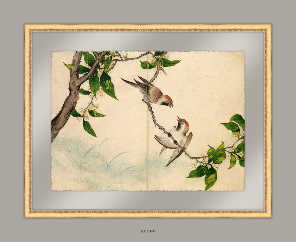 Gossiping Sparrows, 18th Century, Zhang Ruoai