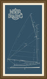Sail Boat Turnabout I Blue