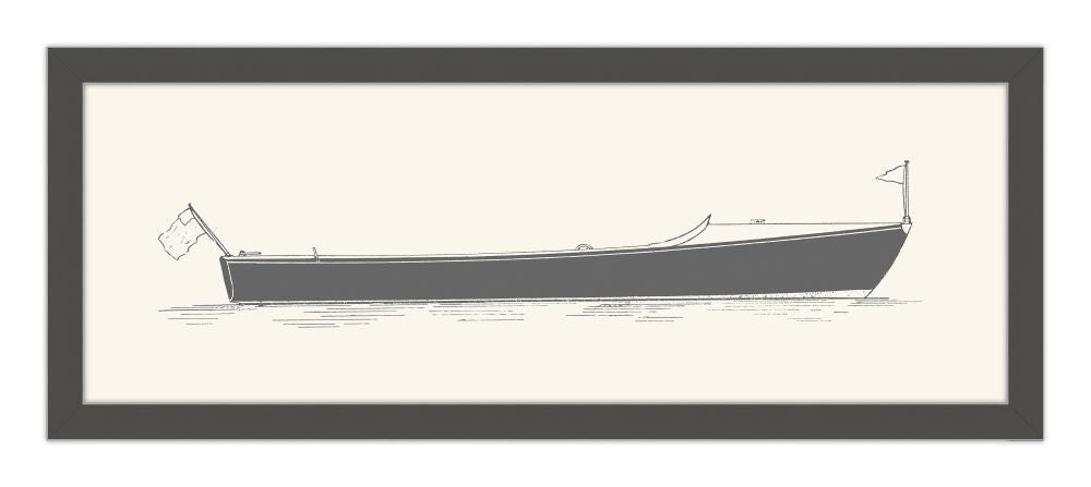 Long Boat I in Gray