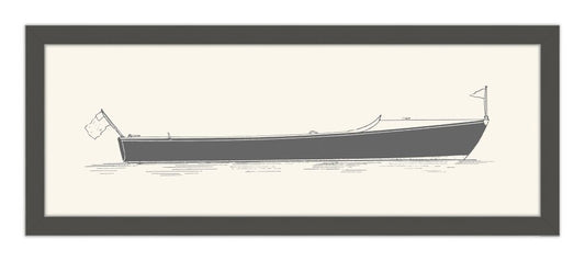 Long Boat I in Gray