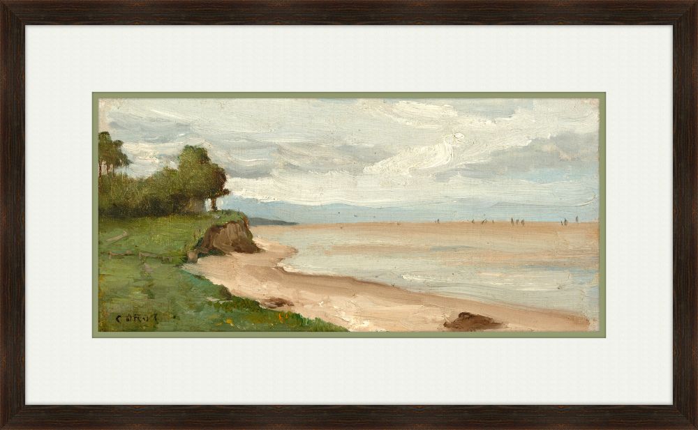 Beach Near Etretat, Jean-Baptiste-Camille Corot, 1872