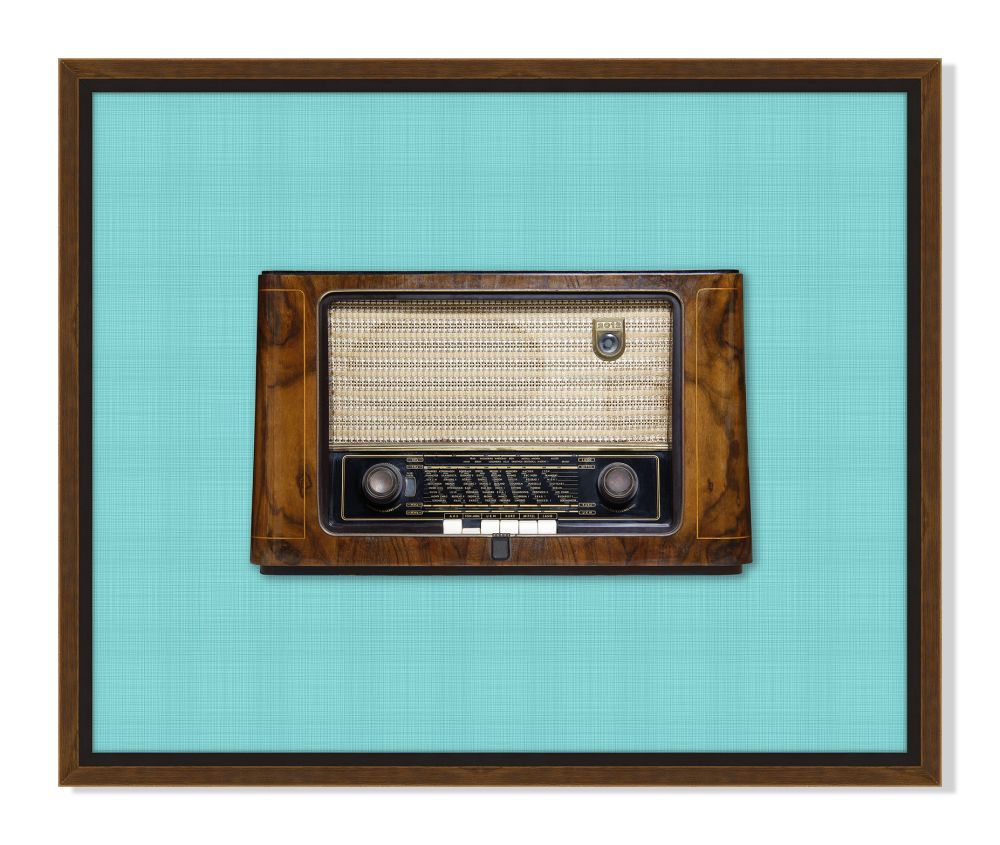 Vintage Radio in Blue II