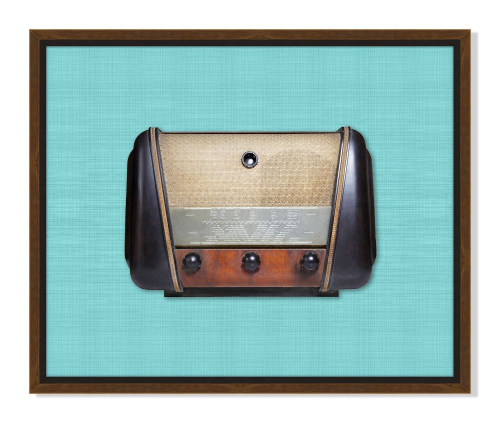 Vintage Radio in Blue III