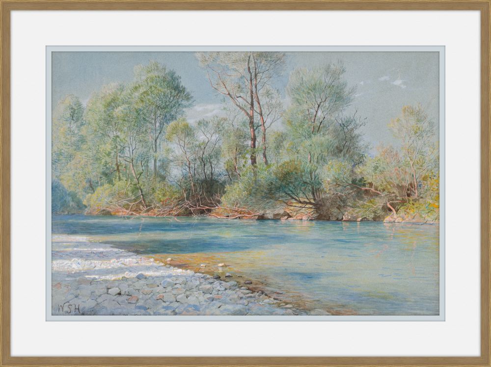Traunstein River on the Road to Empfig, Bavaria, c. 1893-96, William Stanley Haseltine