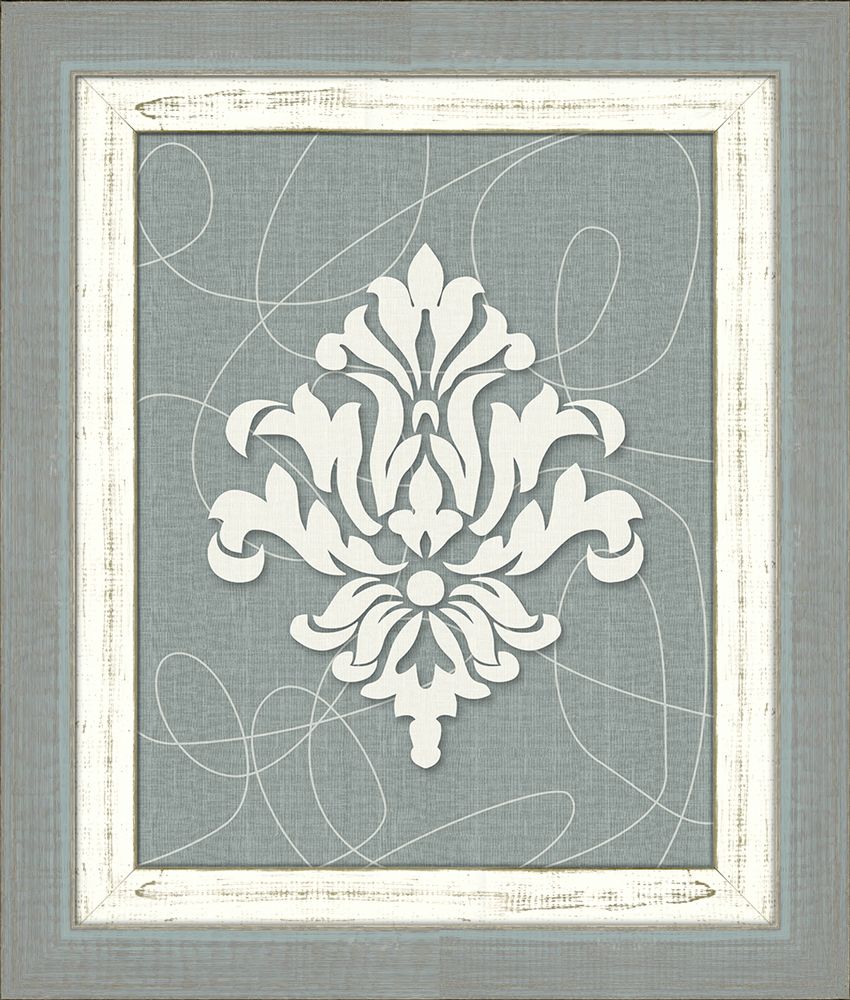 Damask on Slate III
