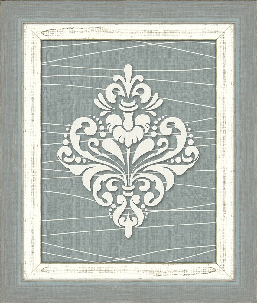 Damask on Slate IV