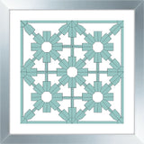 Blue Heather Geometric IV