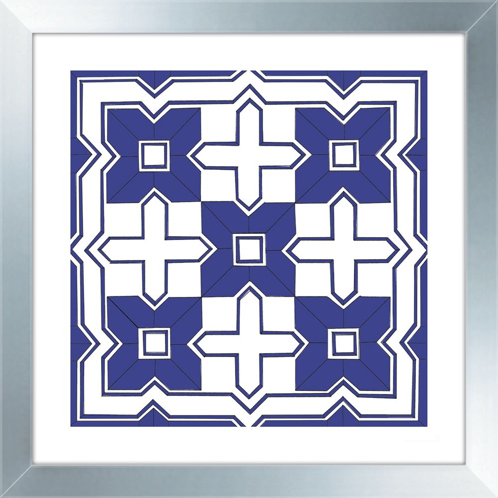 ROYAL BLUE GEOMETRICS I