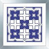 ROYAL BLUE GEOMETRICS I