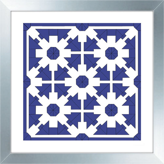 Royal Blue Geometrics III