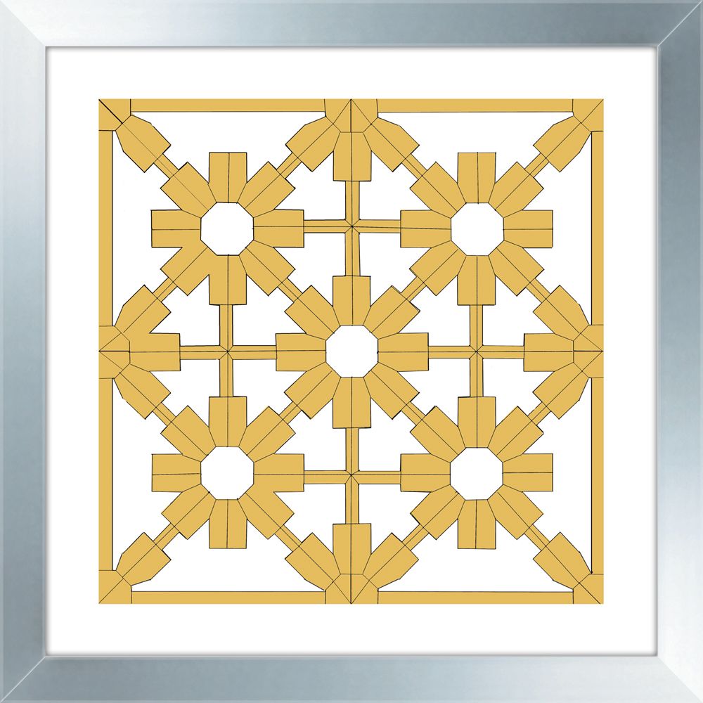 Misted Yellow Geometrics IV