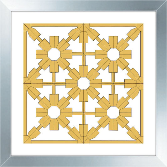 Misted Yellow Geometrics IV