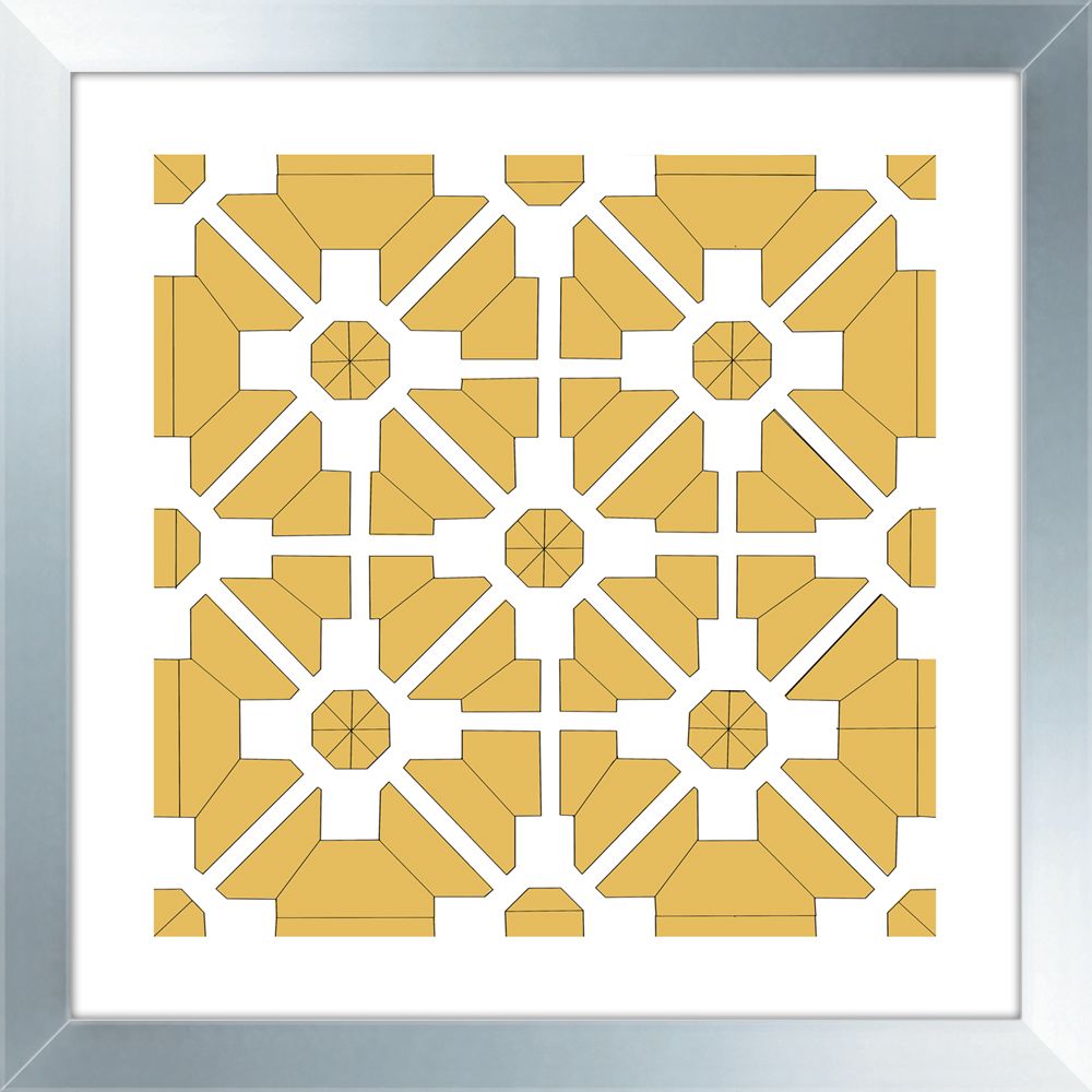 Misted Yellow Geometrics VI