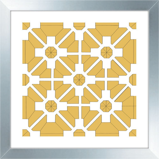 Misted Yellow Geometrics VI