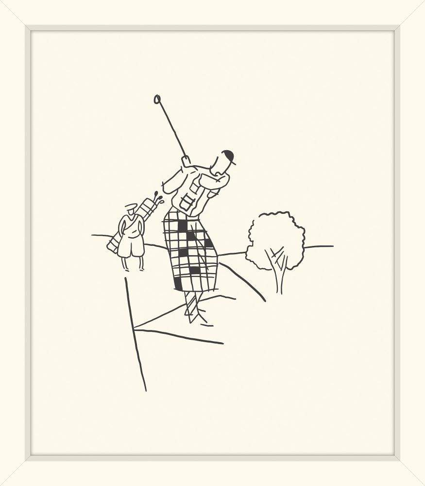 Golfer Swinging