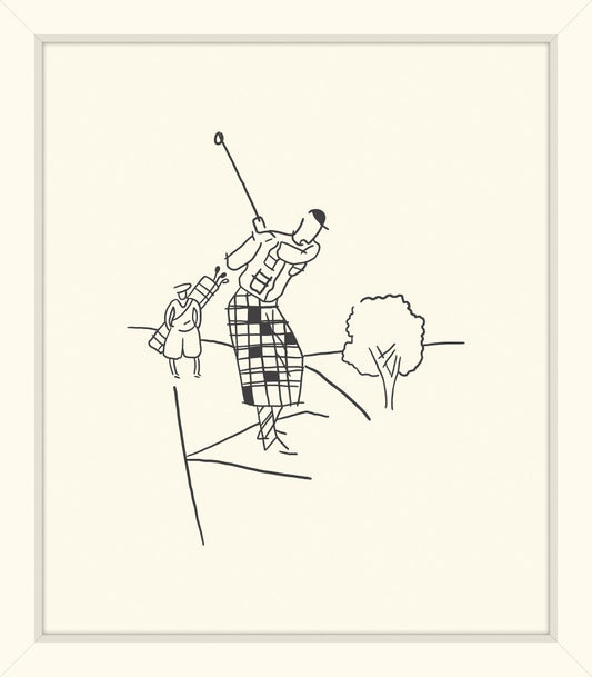 Golfer Swinging