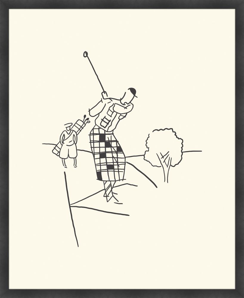 Golfer Swinging