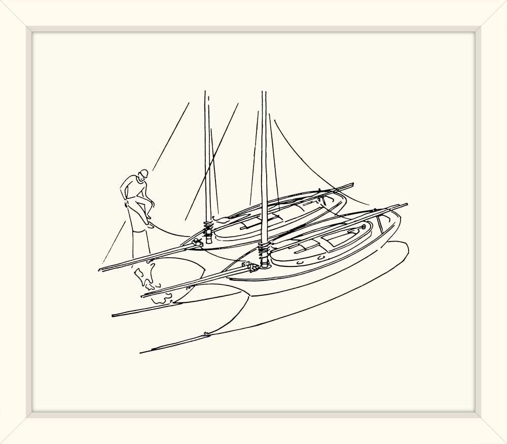 Two Sailboats Sketch
