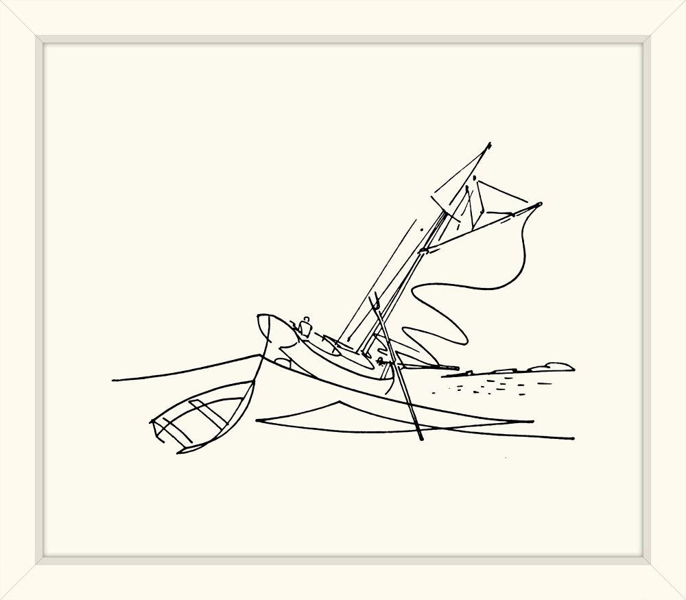 Boating in High Waves Sketch