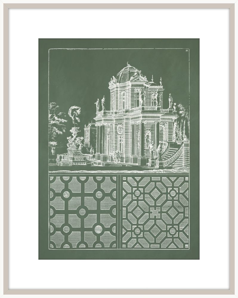 Estate Garden Plans I in Orchard and White