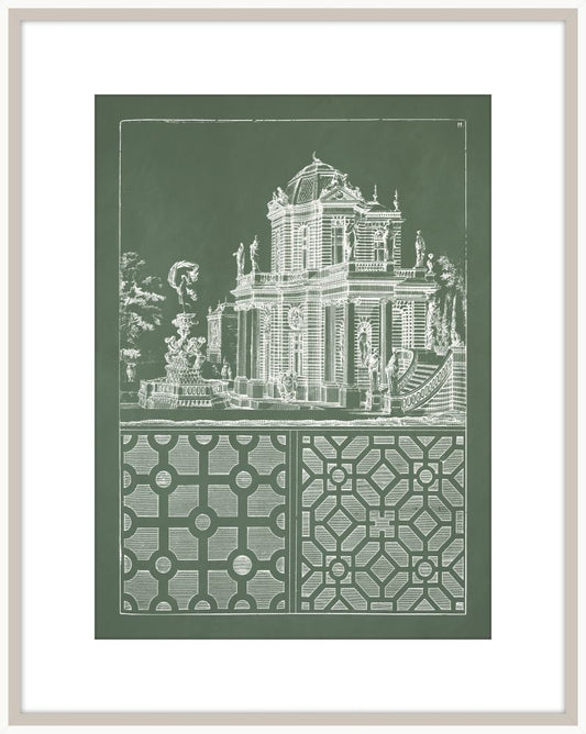 Estate Garden Plans I in Orchard and White