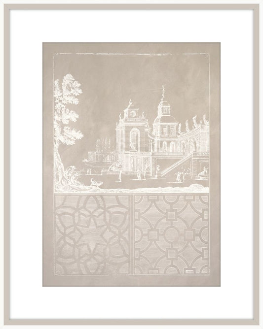 Estate Garden Plans VI in Almond and White