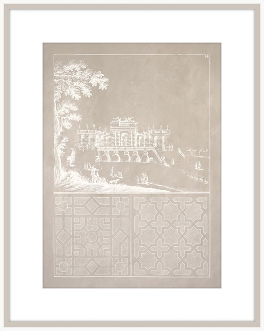 Estate Garden Plans VII in Almond and White