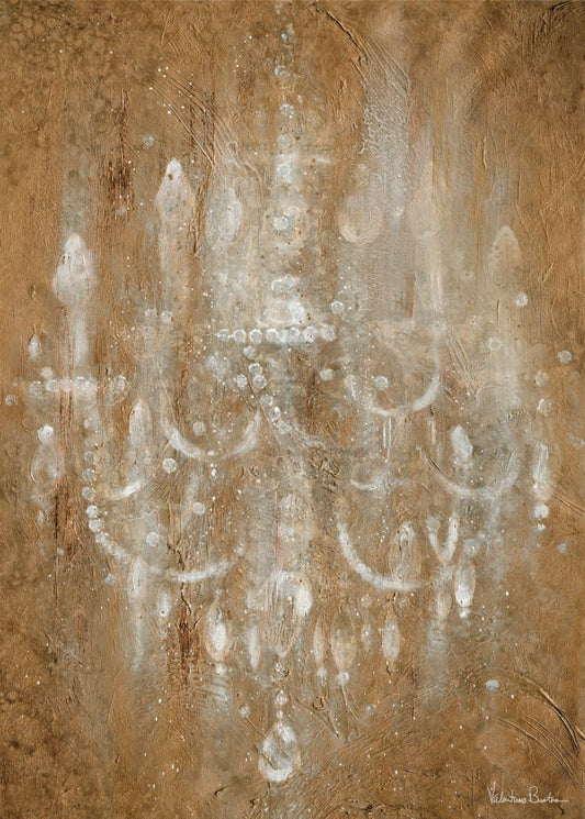 Grand Copper Chandelier Boxed Canvas