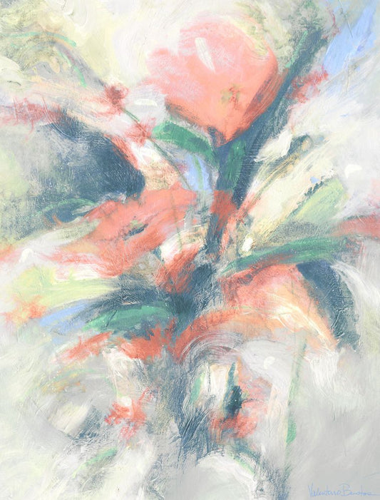 Peach Explosion Boxed Canvas