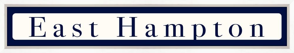 East Hampton Sign - Navy