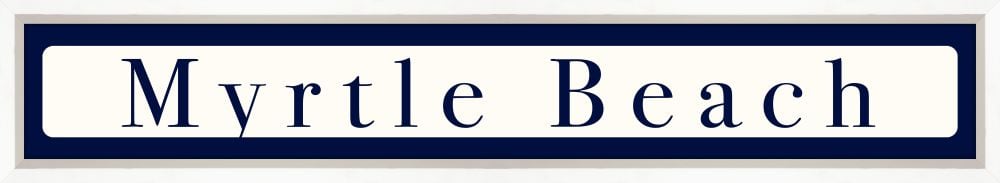 Myrtle Beach Sign - Navy