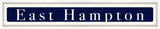 East Hampton Sign - Navy Reverse