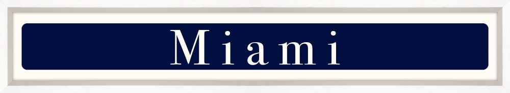 Miami Sign - Navy Reverse