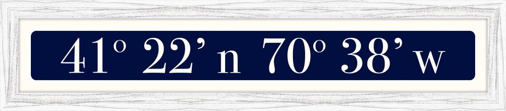 Martha's Vineyard Sign - White