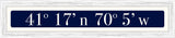 Nantucket Sign - White