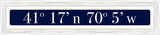 Nantucket Sign - White