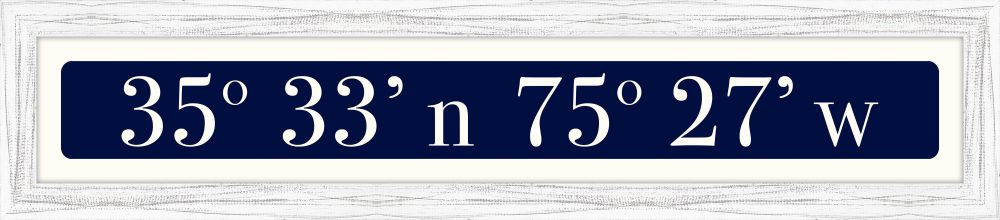 Outer Banks Sign - White