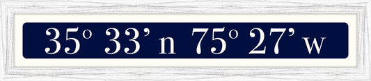 Outer Banks Sign - White