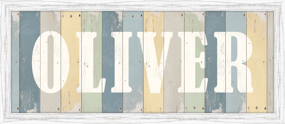 Oliver - Blue Multi Sign