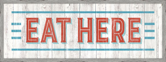Vintage Eat Here Sign (Large)
