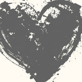 Heart Running Off The Page In Gray