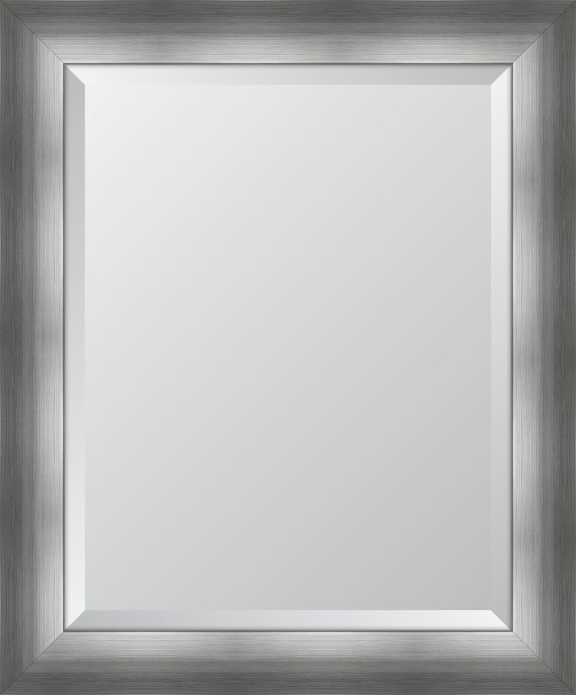 3 1/4" Chrome Silver Resin Frame Mirror